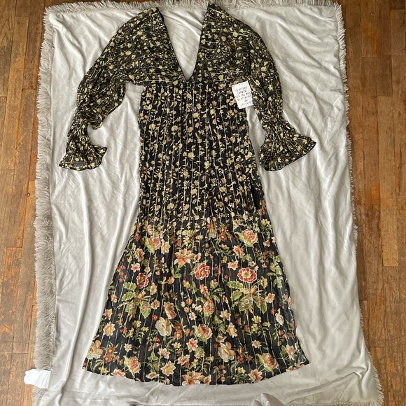 Free People x Rococo Sand Hana Printed Kaftan Dress - Picture 3 of 4